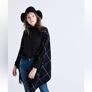 Madewell Cape Scarf in Windowpane